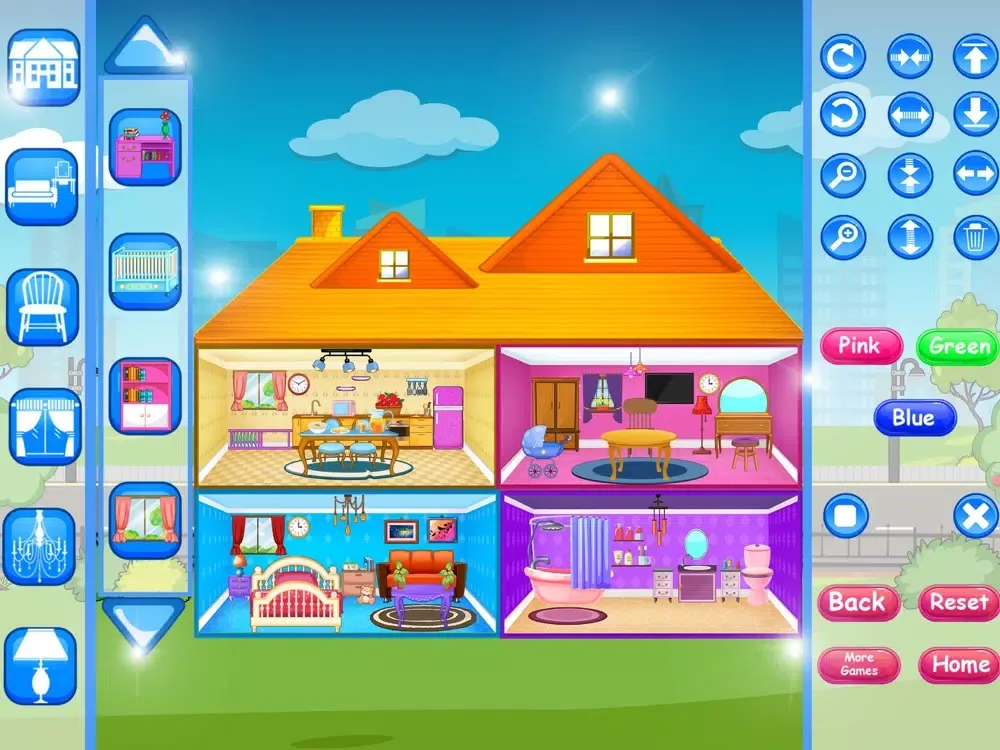 Doll House Design Games iPad  سکرین شاٹس