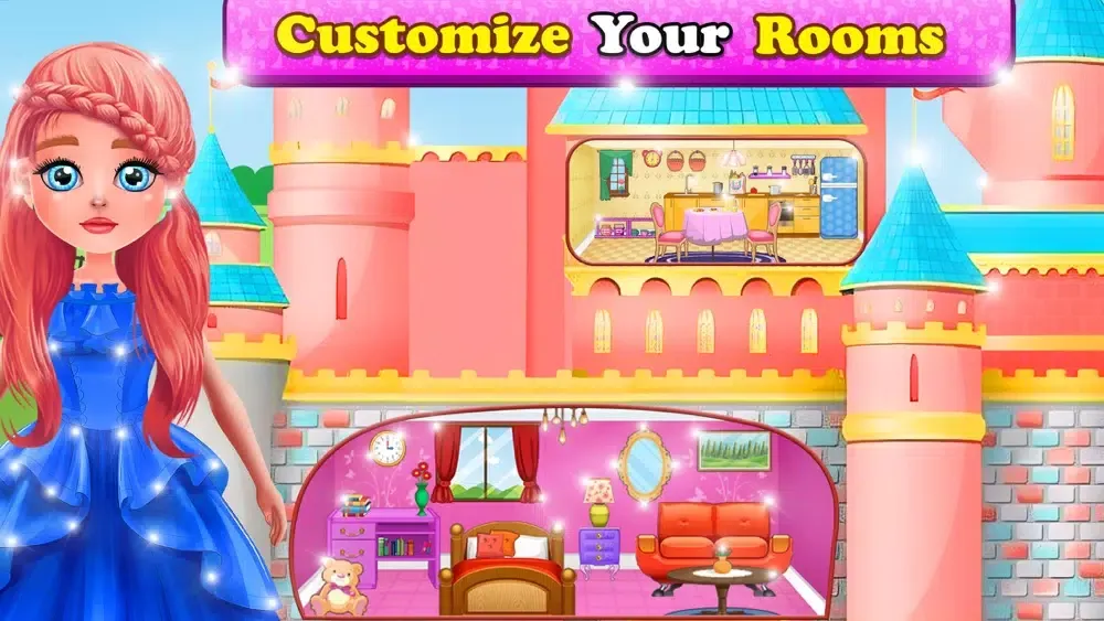 Doll House Design Games سکرین شاٹس