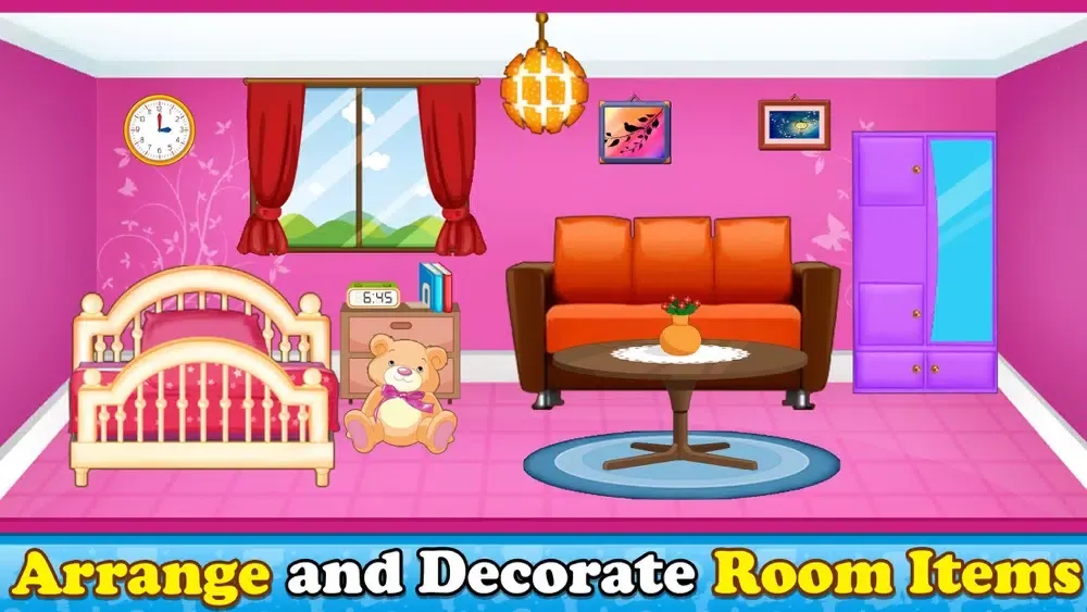 Doll House Design Games سکرین شاٹس