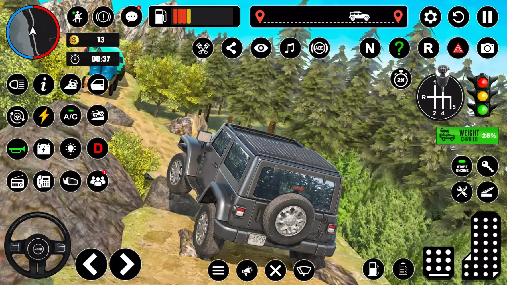 Offroad Jeep Driving - 3D Game Screenshots