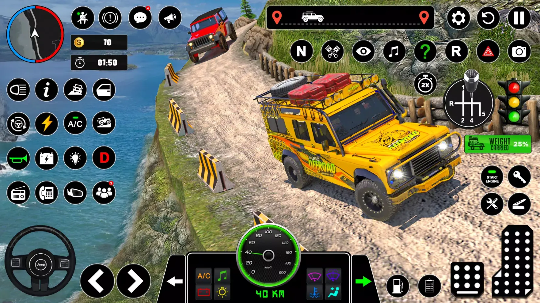 Offroad Jeep Driving - 3D Game Screenshots
