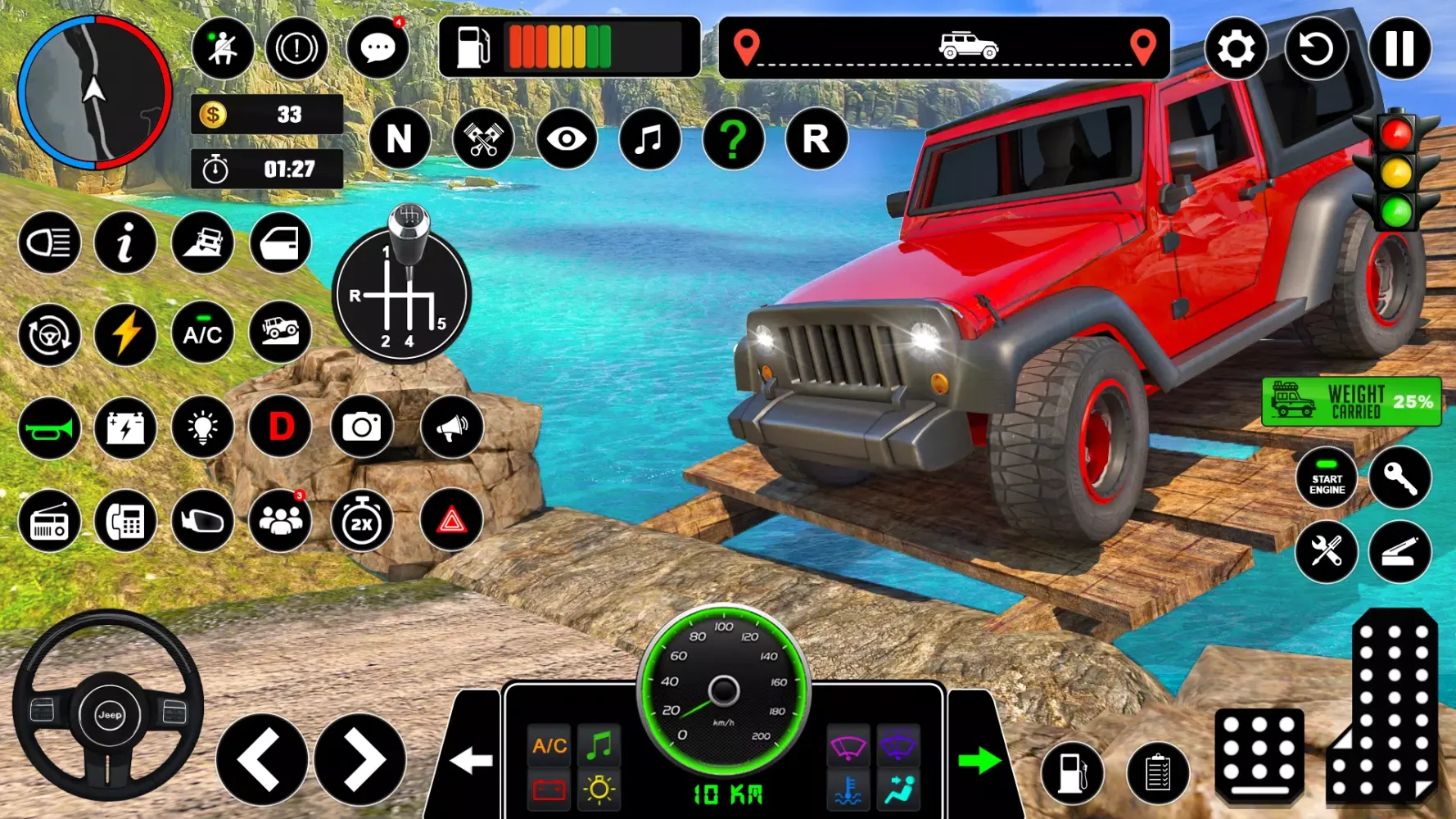 Offroad Jeep Driving - 3D Game Screenshots