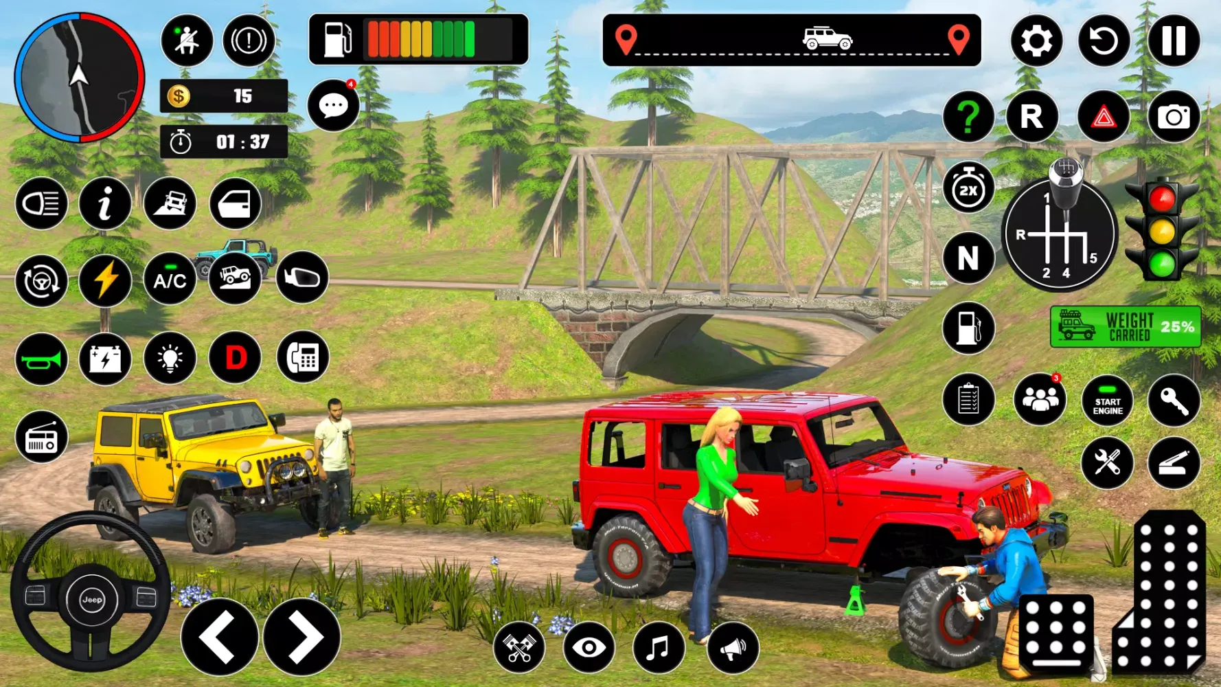 Offroad Jeep Driving - 3D Game Screenshots