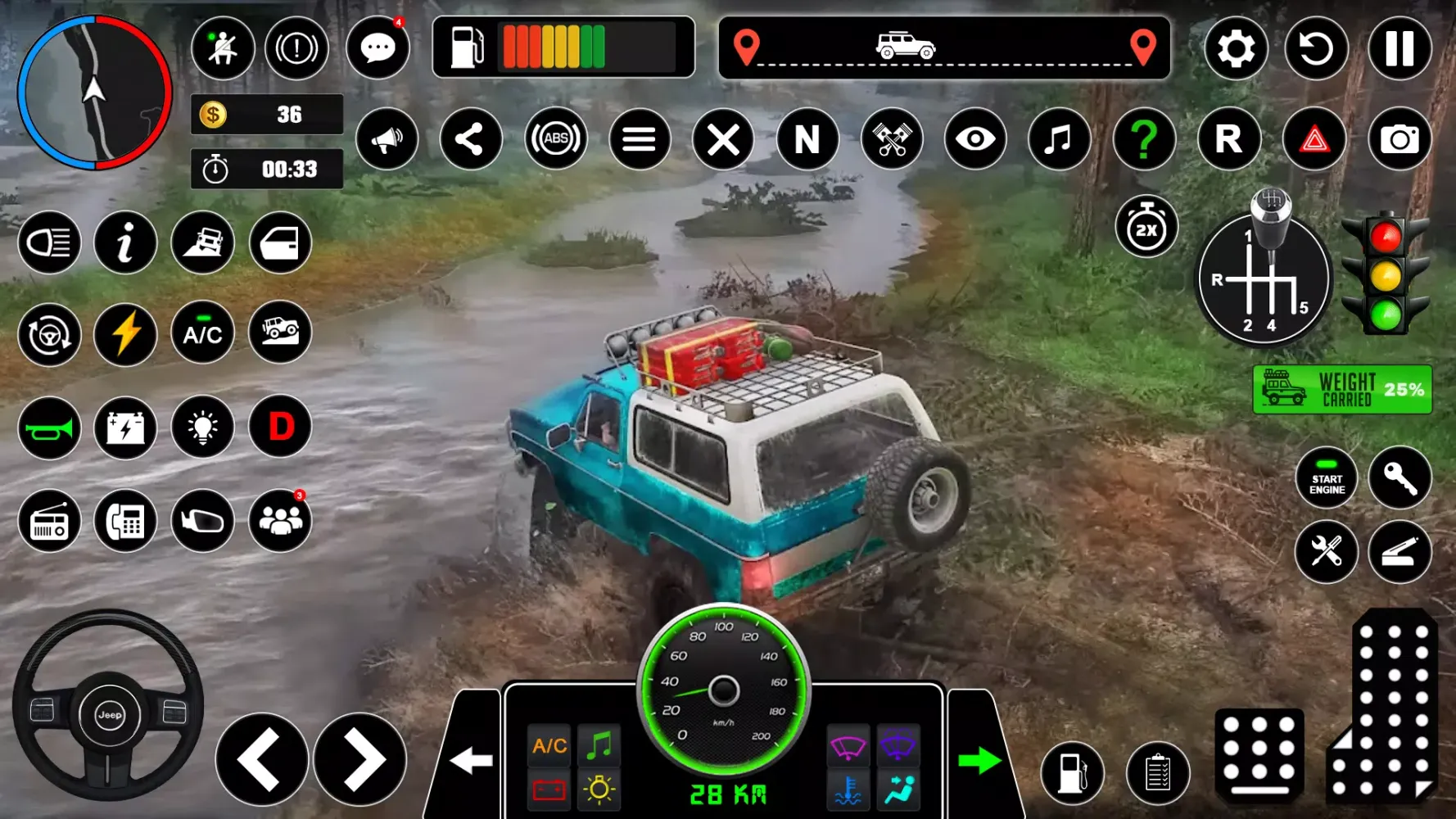 Offroad Jeep Driving - 3D Game Screenshots