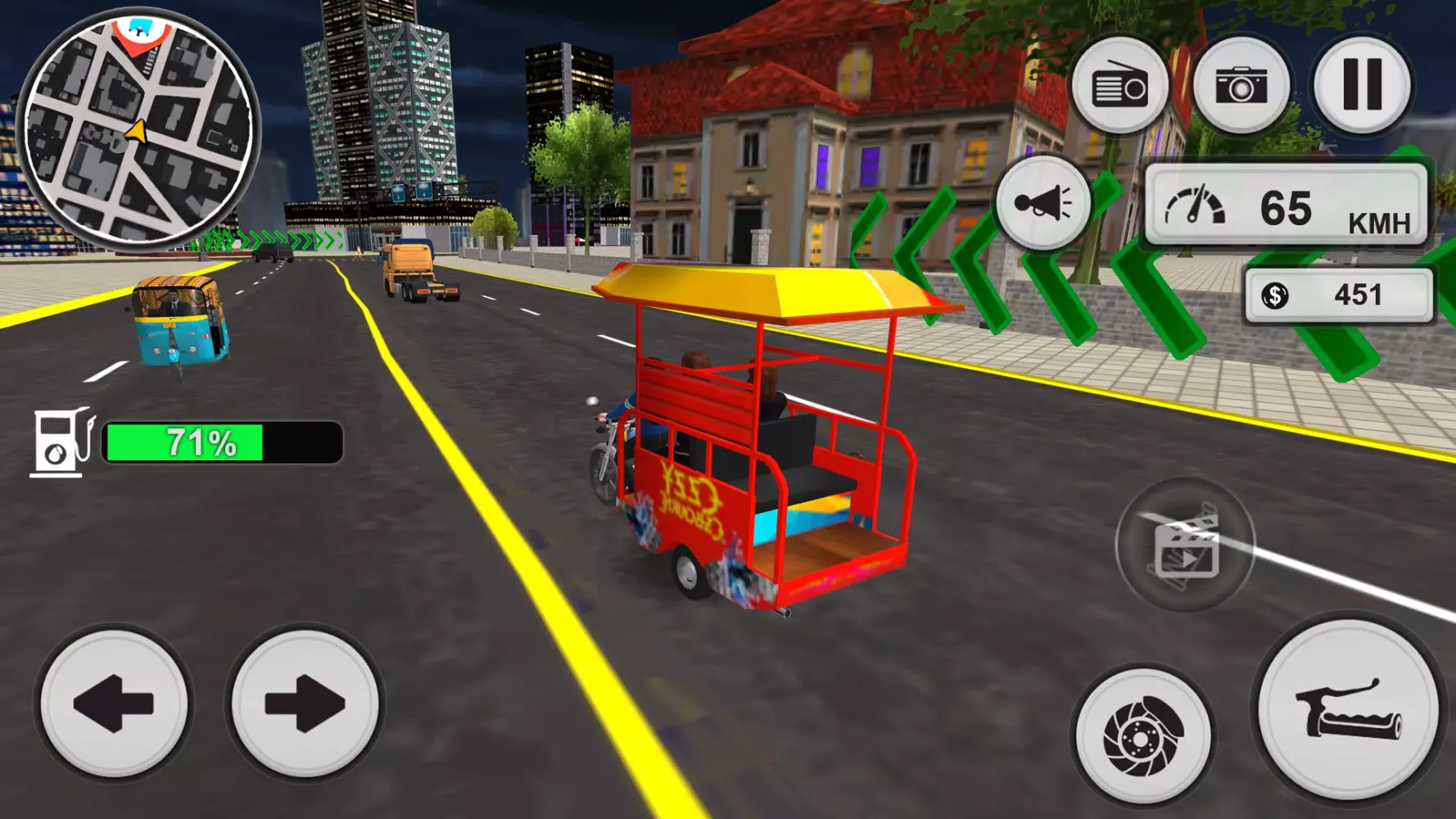 Rickshaw Driver Tuk Tuk Game スクリーンショット