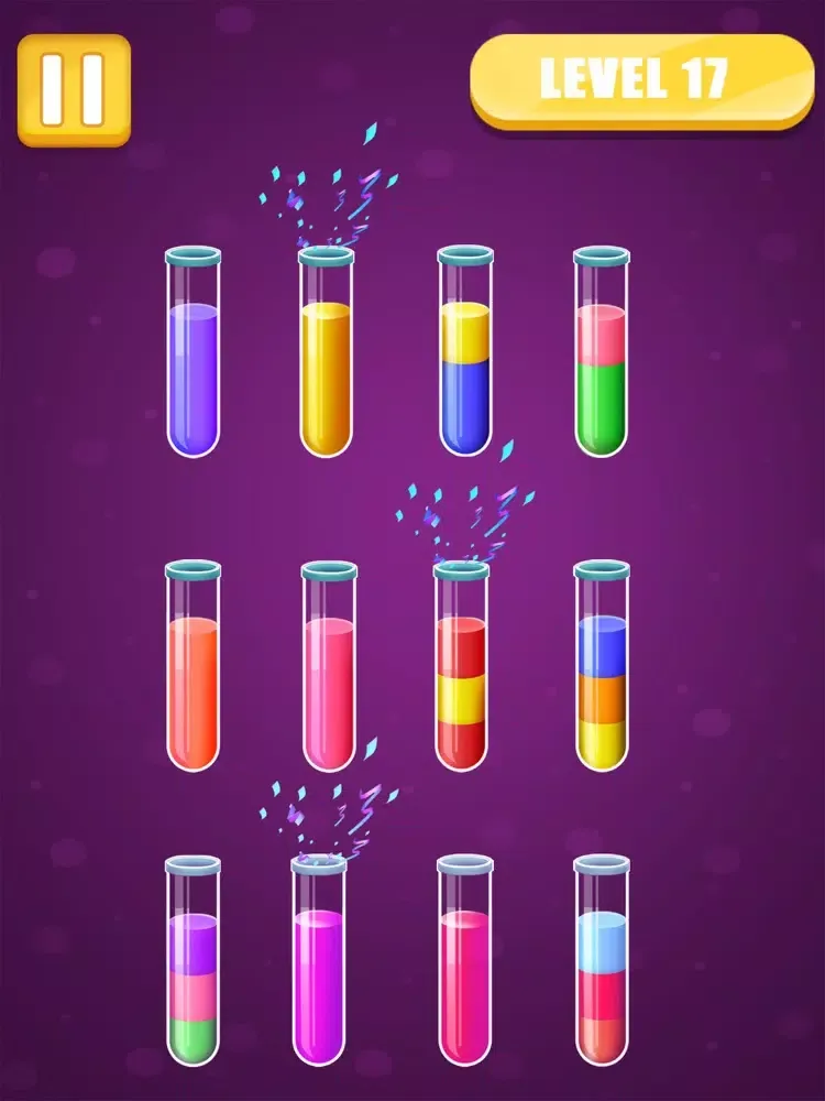 Captures d'écran de Water Color Sort Puzzle Games iPad 