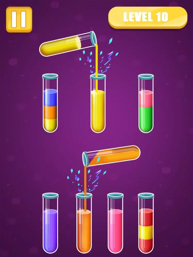 Captures d'écran de Water Color Sort Puzzle Games iPad 