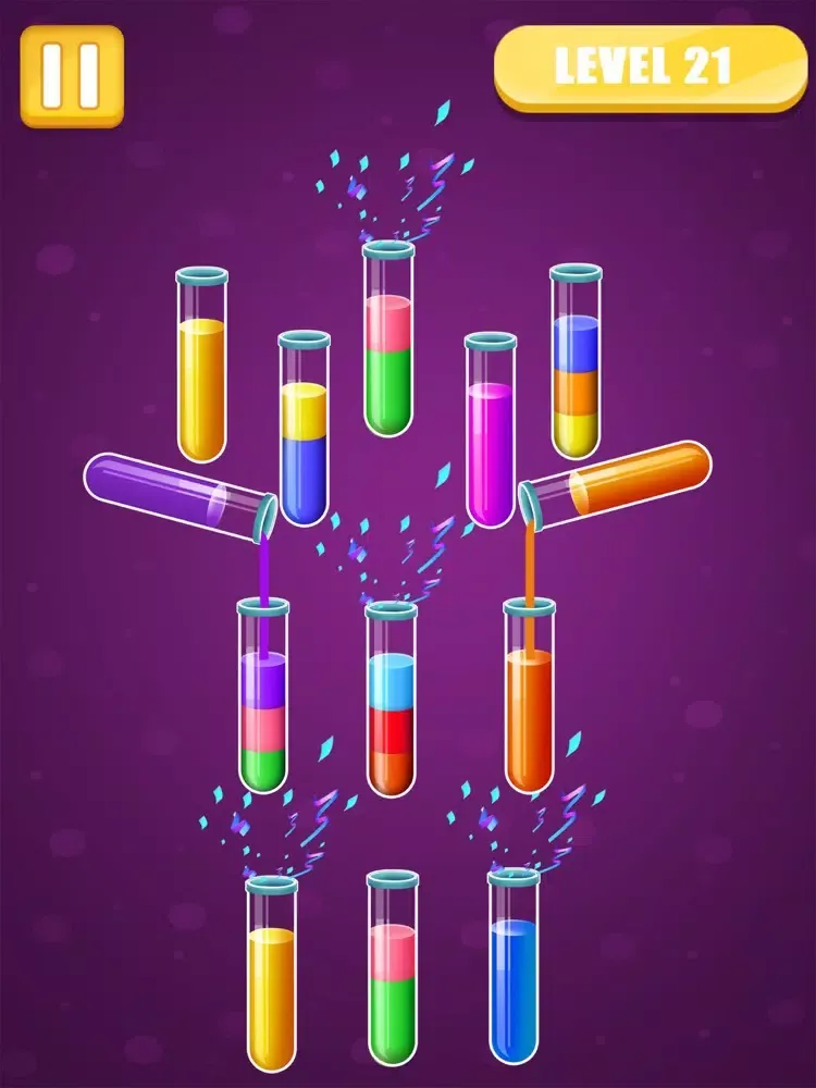 Captures d'écran de Water Color Sort Puzzle Games iPad 