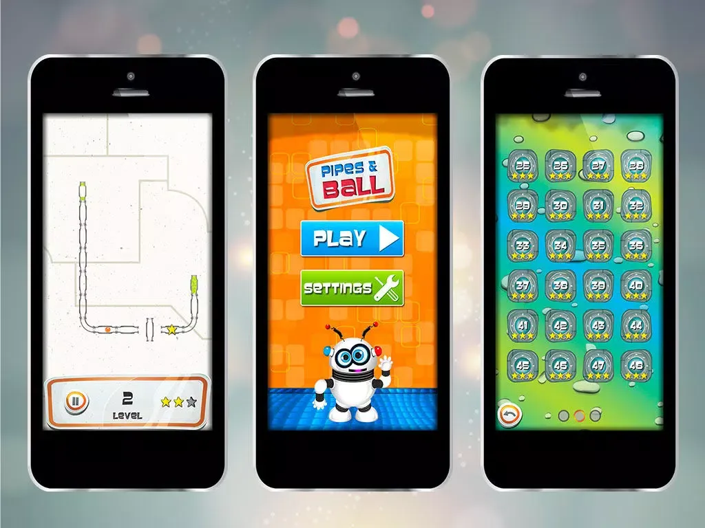 Скриншоты pipes and ball iPad 