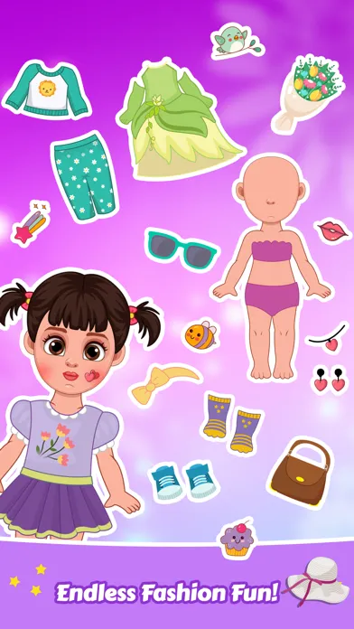Captures d'écran de Chibi Doll Dress Up Makeup