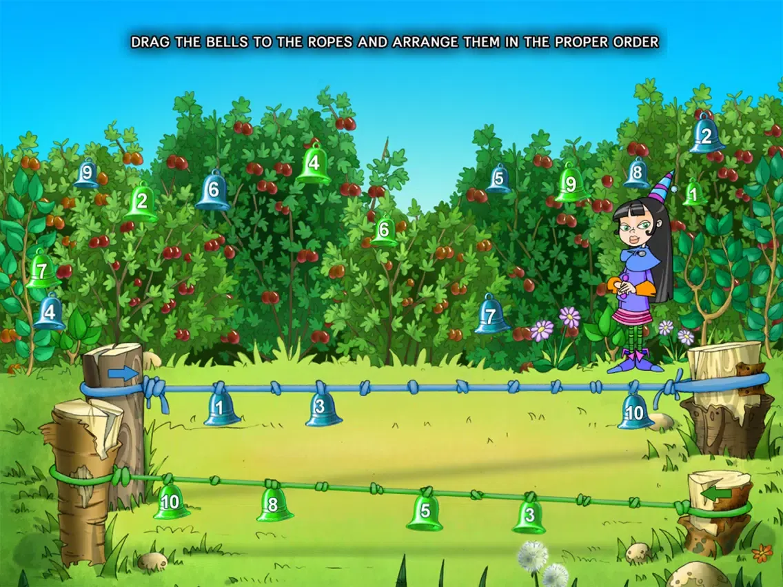 Tangkapan layar Small Witch. The Magic Broom iPad 