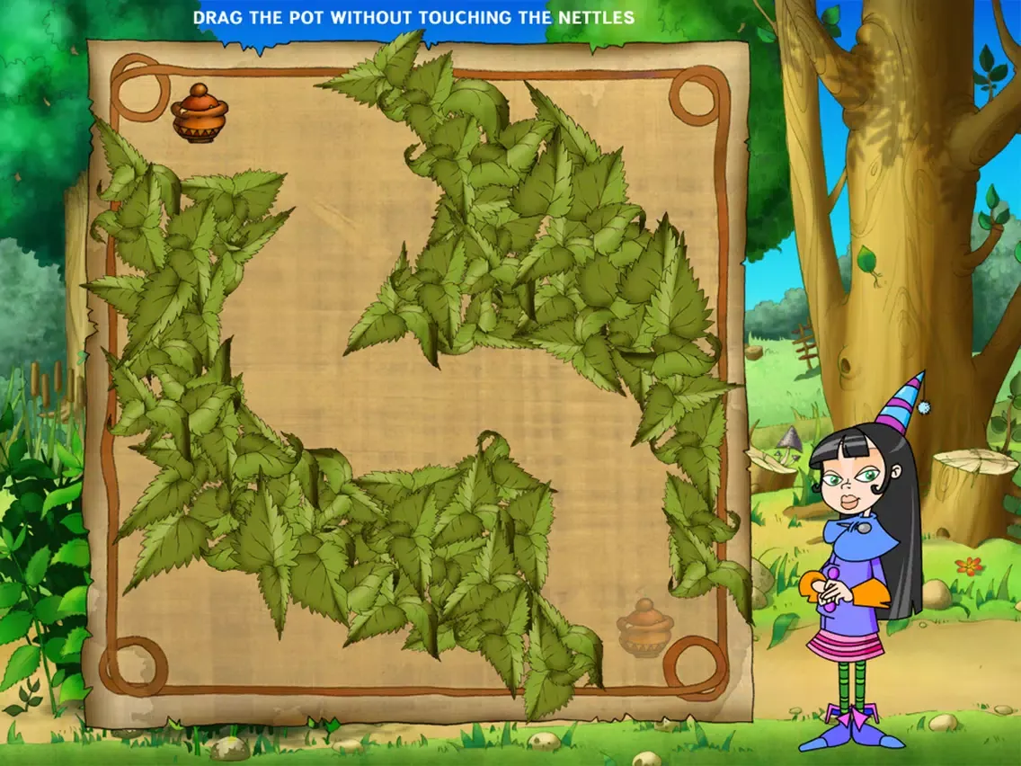 Tangkapan layar Small Witch. The Magic Broom iPad 