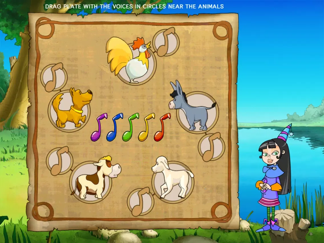 Tangkapan layar Small Witch. The Magic Broom iPad 