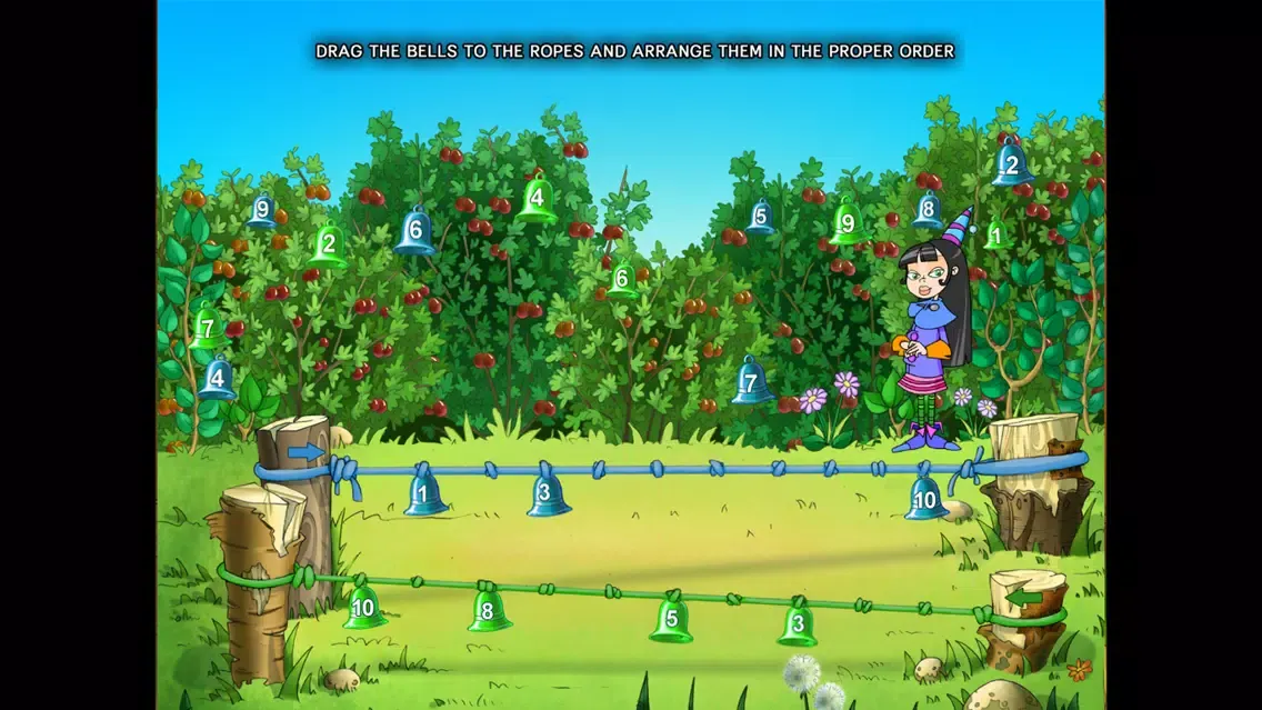 Tangkapan layar Small Witch. The Magic Broom