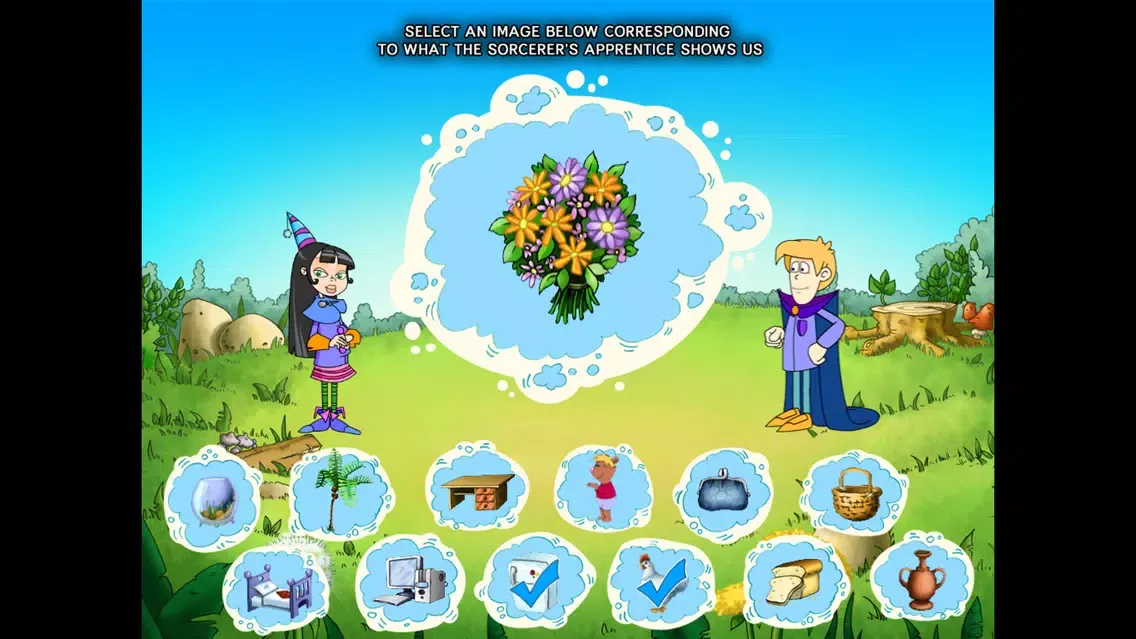 Tangkapan layar Small Witch. The Magic Broom