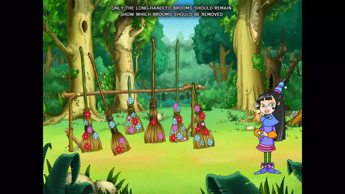 Tangkapan layar Small Witch. The Magic Broom