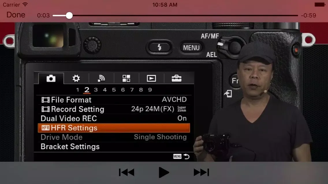 Capturas de pantalla de Virtual Camera For Sony a6300 by Gary Fong