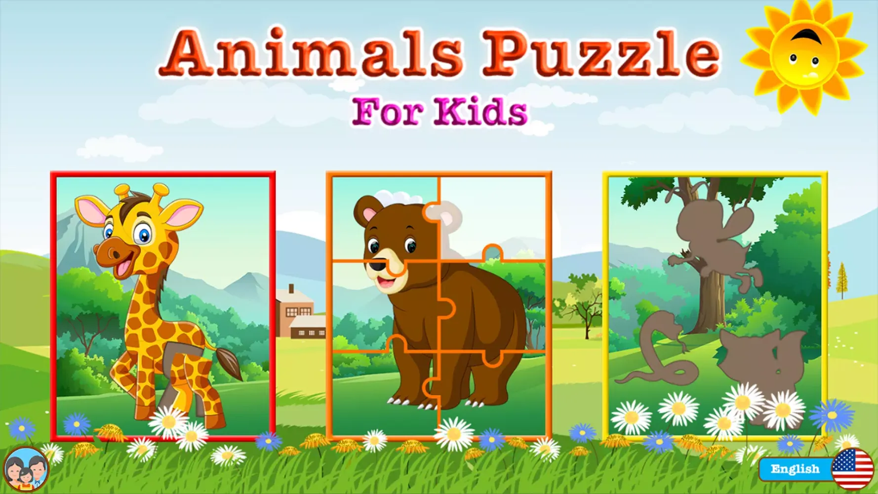 Animals Puzzle Game for Kids Ekran Görüntüleri