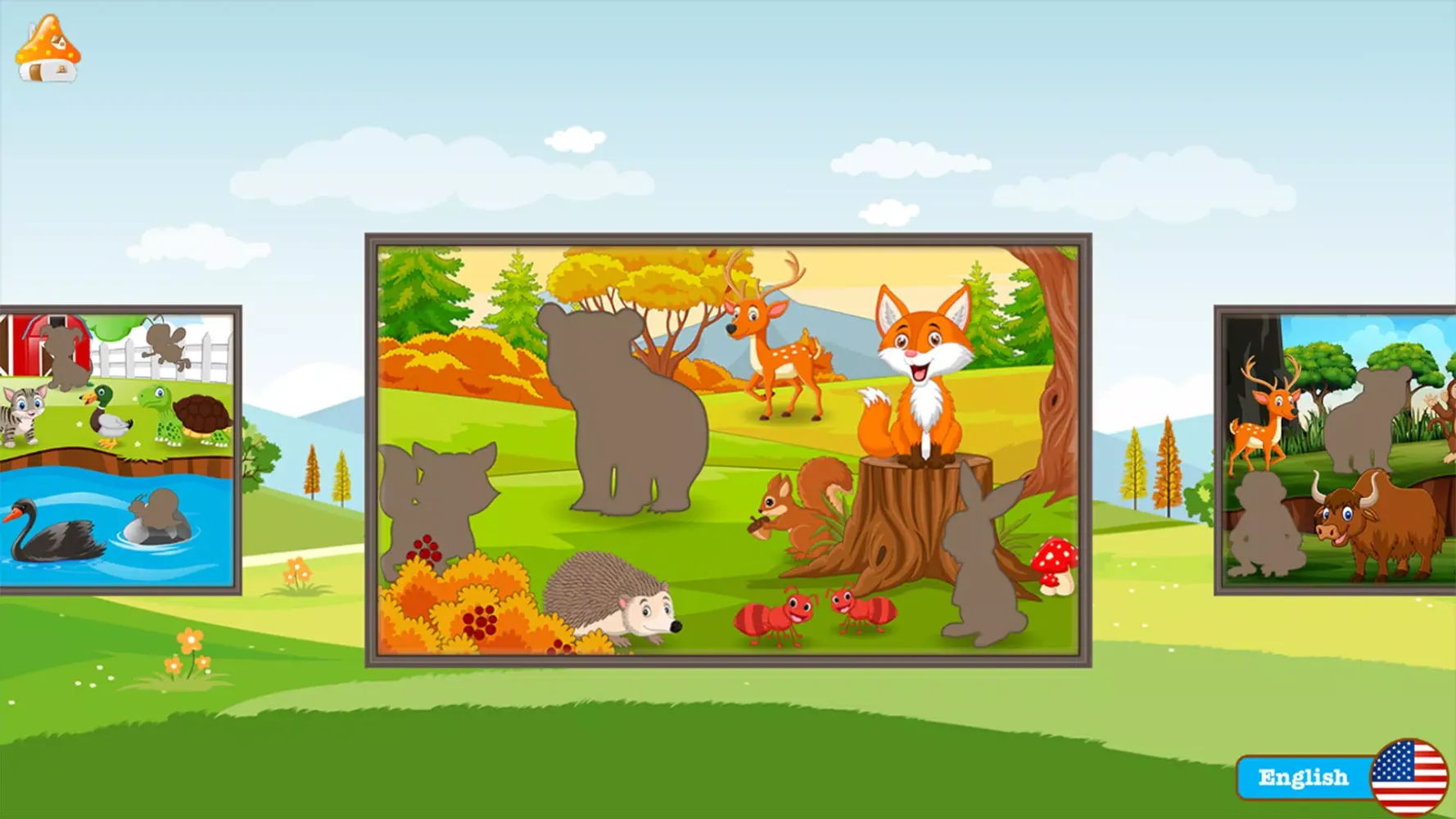 Animals Puzzle Game for Kids Ekran Görüntüleri