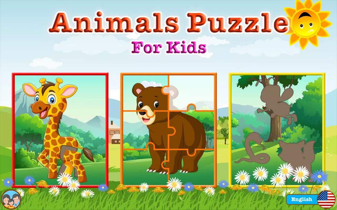 Animals Puzzle Game for Kids Ekran Görüntüleri