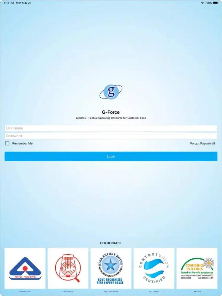 Gimatex GForce iPad  스크린샷