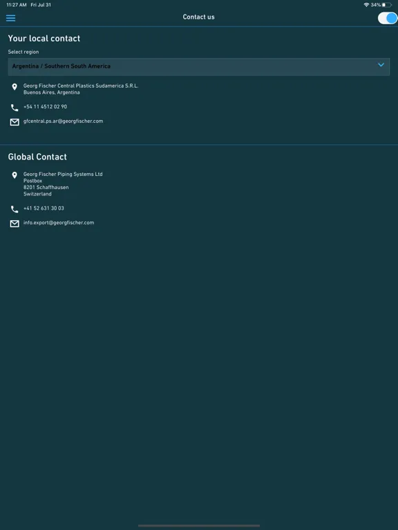 Screenshot di GF Proof of Delivery iPad 
