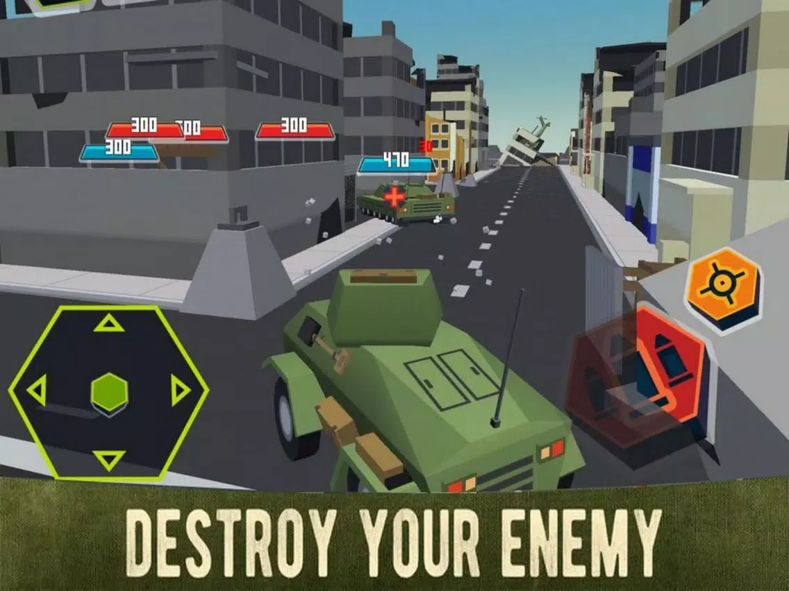 Captures d'écran de Cube Tank Shooting: War Hero iPad 