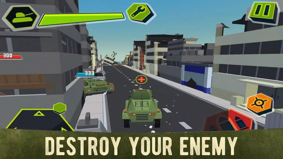 Captures d'écran de Cube Tank Shooting: War Hero