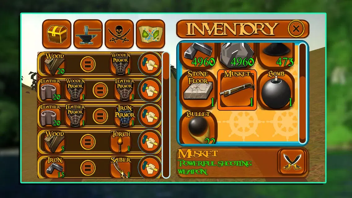 Captures d'écran de Survival Island: Pirate Story