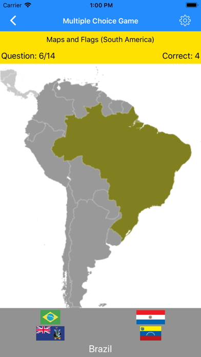 Capturas de tela do World Flags and Maps Quiz