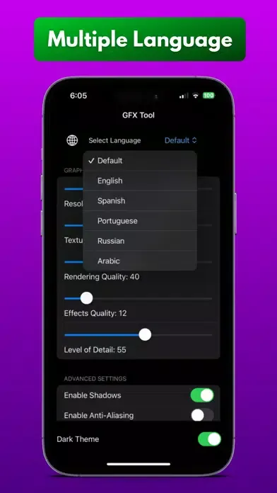 Capturas de pantalla de GFX Tool Pro