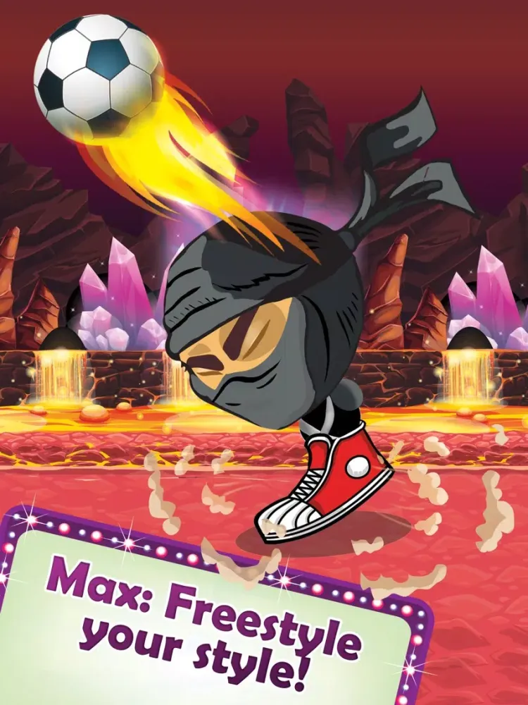 Capturas de tela do Bobbing Ninja Head Football iPad 