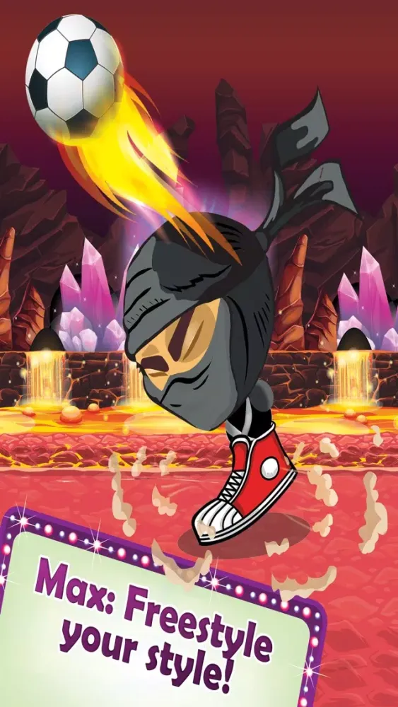 Capturas de tela do Bobbing Ninja Head Football