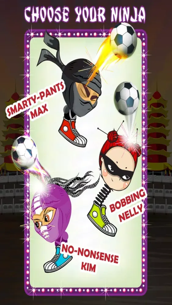 Capturas de tela do Bobbing Ninja Head Football