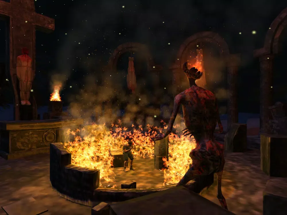 Tangkapan layar Scary Fire Head: Horror Game iPad 