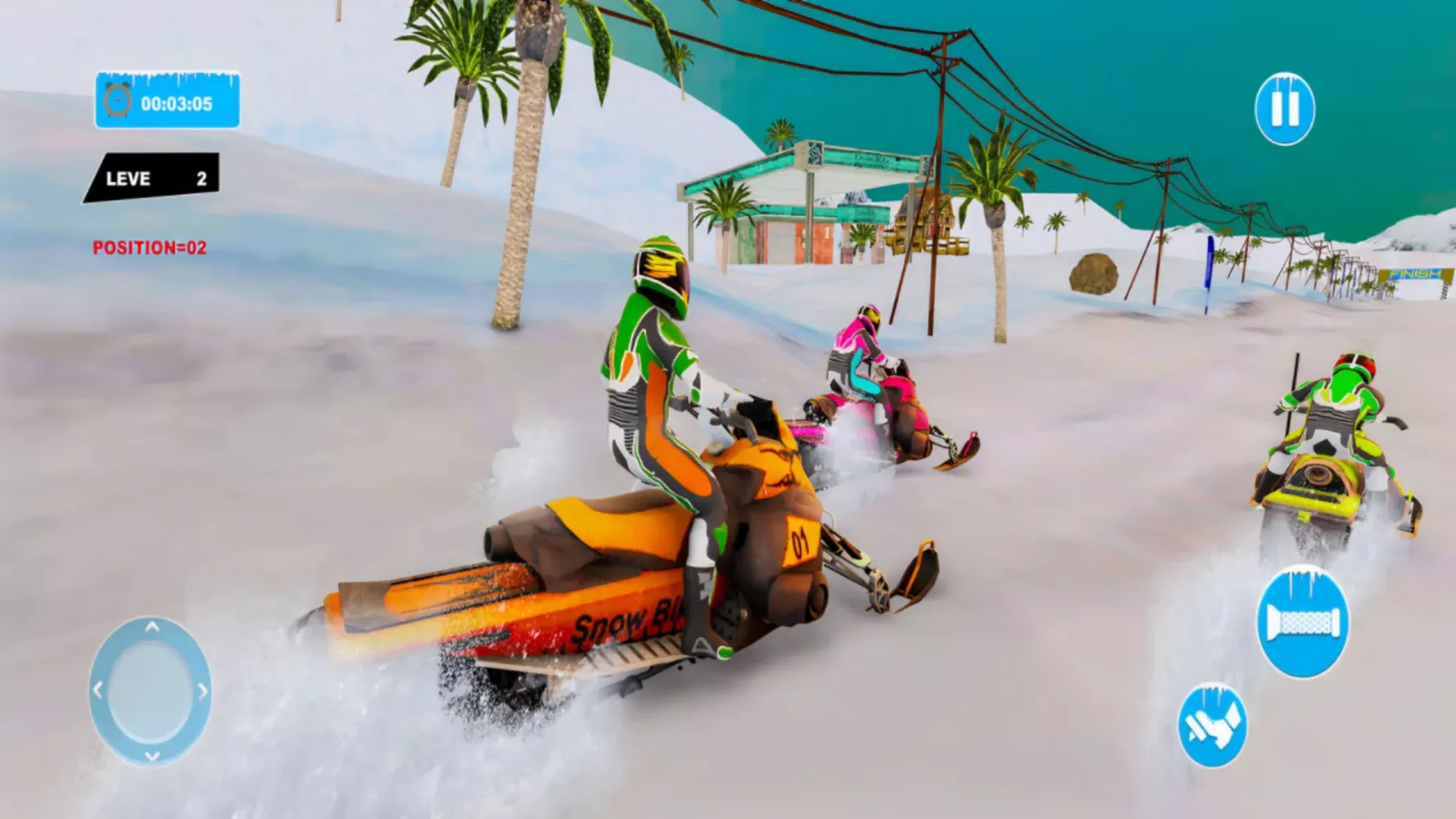 تصاویر Snow Bike Racing Snocross Game