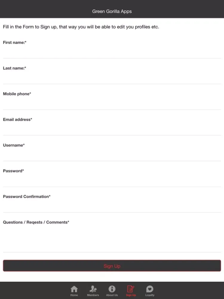 Green Gorilla Apps CRM iPad  স্ক্রিনশট