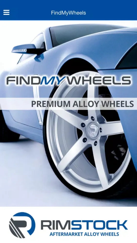 Capturas de tela do FindMyWheels App - Rimstock