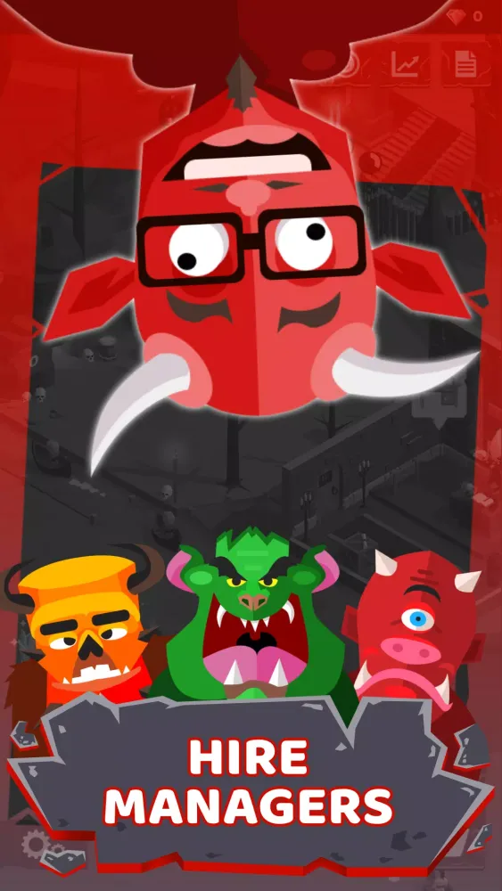 Ảnh chụp màn hình của Hell: Idle Evil Tycoon Sim