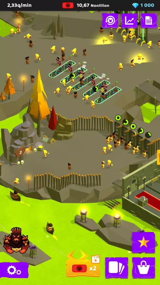 Ảnh chụp màn hình của Hell: Idle Evil Tycoon Sim