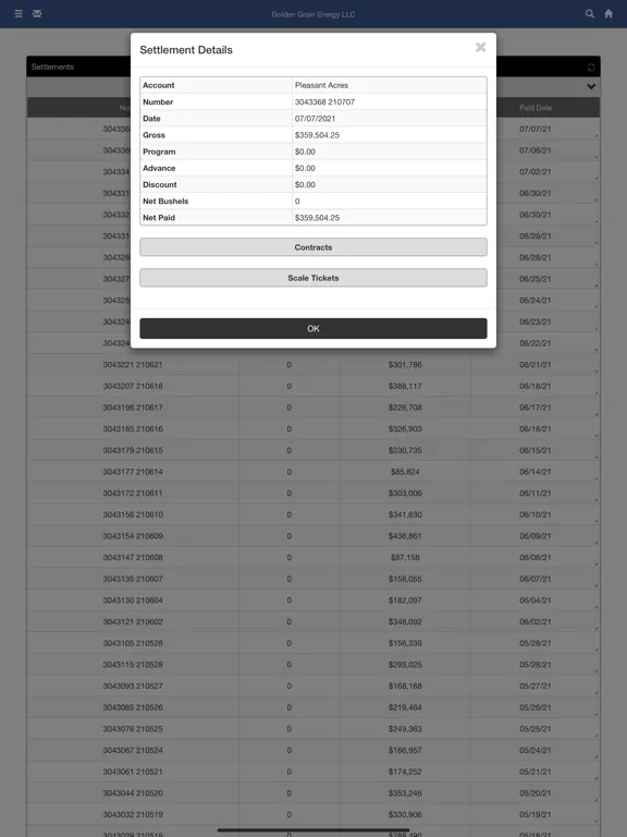 Golden Grain Energy, LLC iPad  Screenshots