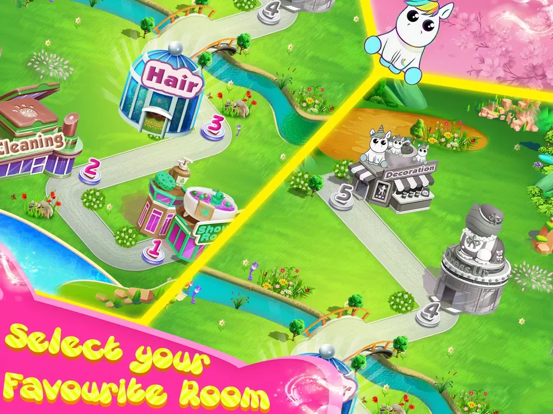 Unicorn Pet Care Daycare iPad 应用截图