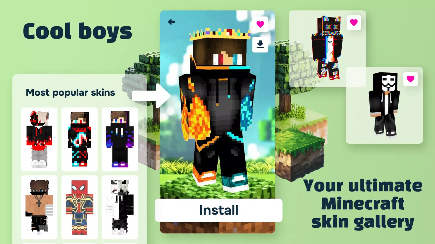 Skins for Minecraft + Editor應用截圖