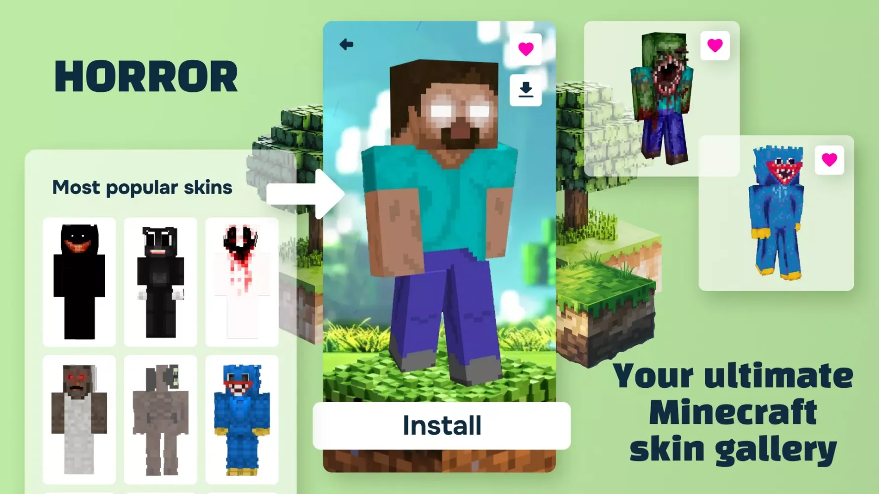Skins for Minecraft + Editor應用截圖