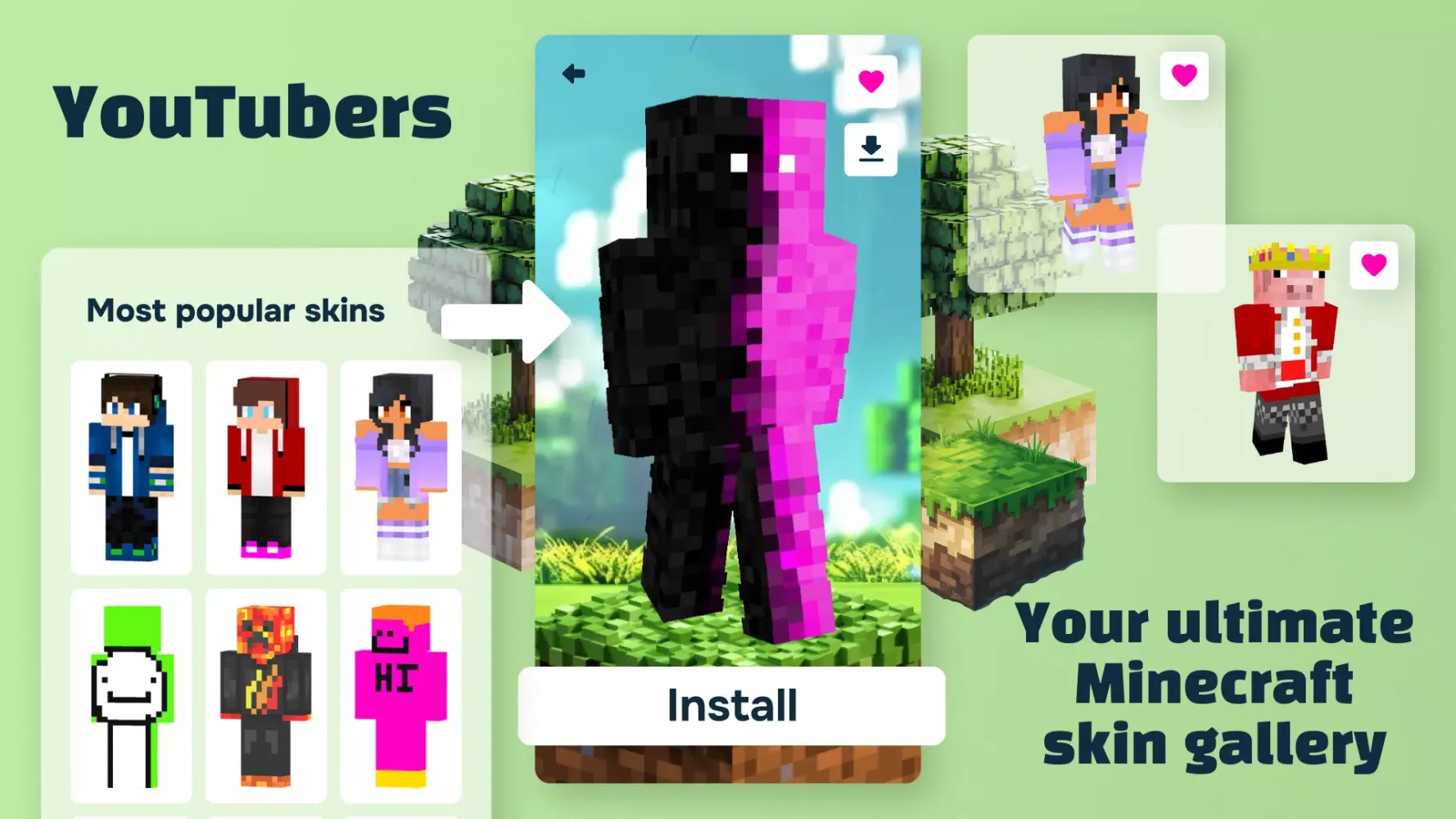 Skins for Minecraft + Editor應用截圖
