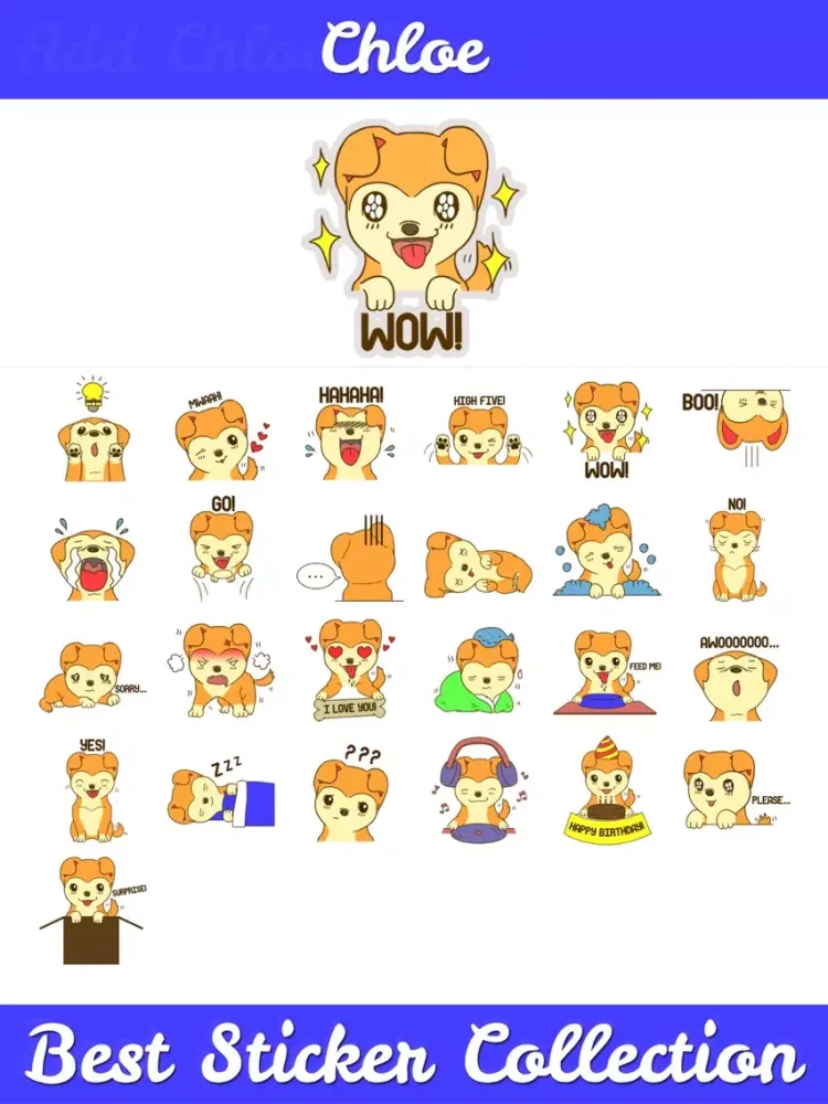 Chloe Puppy - cute pet pack iPad  স্ক্রিনশট