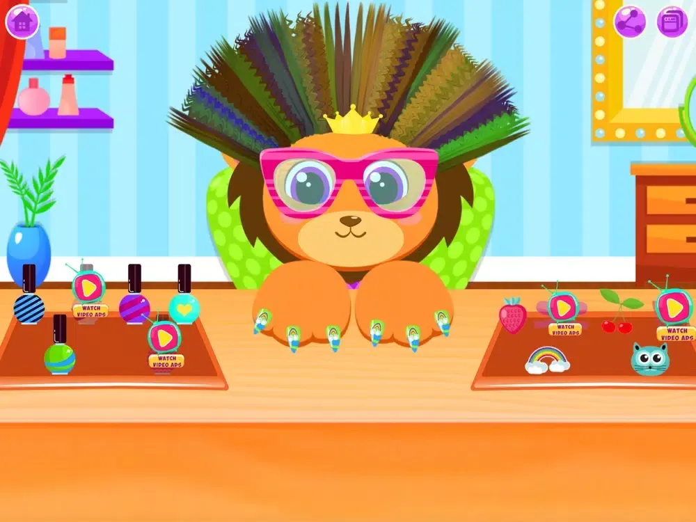 Capturas de tela do Cute Animal Pet Hairstyle Spa iPad 