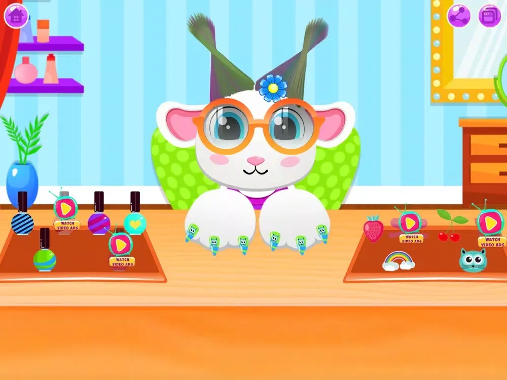 Capturas de tela do Cute Animal Pet Hairstyle Spa iPad 