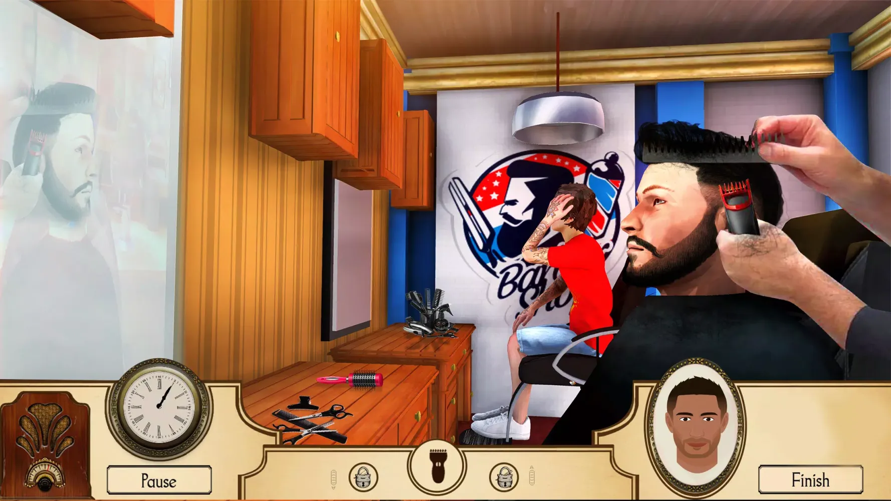 Barber Shop Hair Salon Game Screenshots