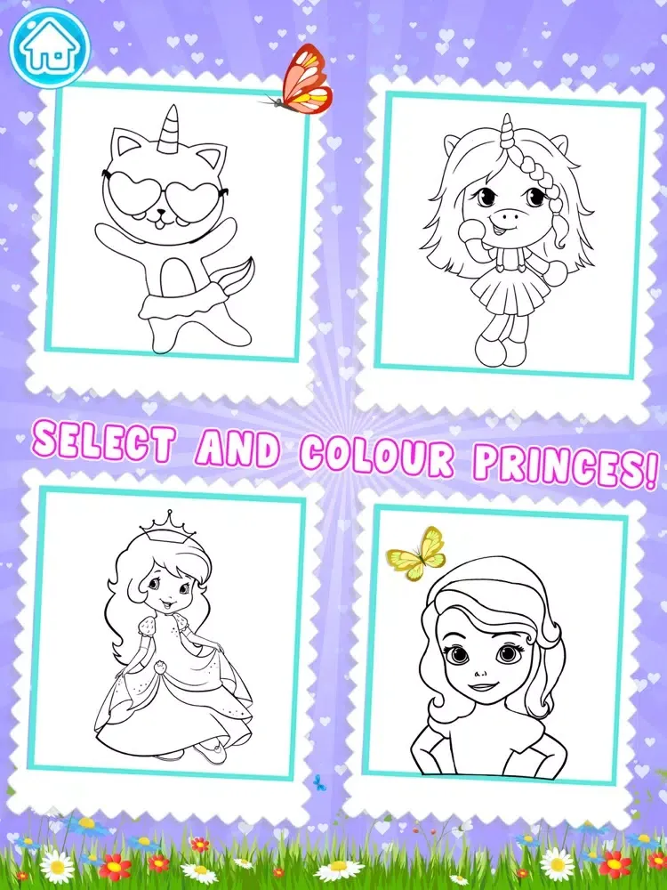 Screenshot di Draw Princess Color And Paint iPad 